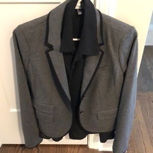 Gap Academy Blazer and Forever21 sheer top
